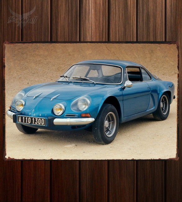 Металлическая табличка Renault Alpine A110 Металлическая табличка Renault Alpine A110